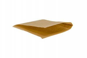 kraft greaseproof bag open 2 sides