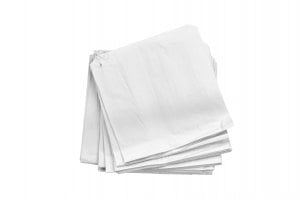 7" White Sulphite Paper Bag-0
