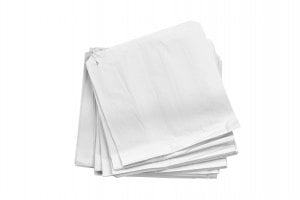 8.5" White Sulphite Paper Bag-0