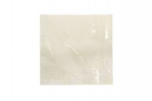 8" White Film Fronted Paper Bag-0